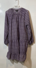 Load image into Gallery viewer, Banana Republic Womens Purple Sheer Long Sleeve Pullover Shift Dress Size M