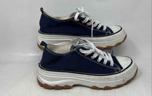 Load image into Gallery viewer, Atalina Womens Blue Lace-Up Low Top Round Toe Sneaker Shoes Size 11