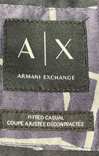 Load image into Gallery viewer, Armani Exchange Mens Blue Short Sleeve Collared Button-Up Shirt Size 2XL
