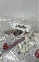 Load image into Gallery viewer, Nike Womens Air Force 1 07 FQ7626-100 White Red Tennis Sneaker Shoes Size 8