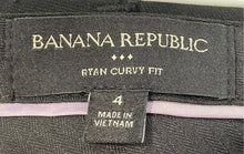 Load image into Gallery viewer, Banana Republic Womens Ryan Black Pleated Front Curvy Fit Dress Pants Size 4