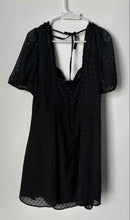 Load image into Gallery viewer, Forever 21 Womens Black Polka Dot Sweetheart Neck Back Zip Mini Dress Size 0X