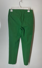 Load image into Gallery viewer, Alfani Womens Green Flat Front Straight Leg Slim Fit Trouser Pants Size 6