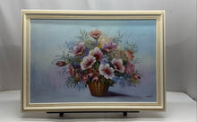 Load image into Gallery viewer, Adams Signed Flowerpot Still Life Square Framed Floral Art Wall Decor Painting
