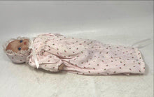 Load image into Gallery viewer, Collectible Blue Eyes Baby In Floral Outfit Small Classic Porcelain Doll
