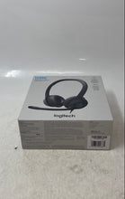 Load image into Gallery viewer, Logitech H390 Black USB Wired Portable Noise-Canceling Headset W/ Box Not Tested
