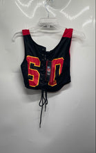 Load image into Gallery viewer, Ultra Game Womens Red Black Kansas City NFL Cropped Corset Top Size Small