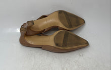 Load image into Gallery viewer, Naturalizer Womens Beige Leather Kitten Slingback Sandals Size 7.5M