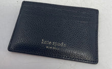 Load image into Gallery viewer, Kate Spade New York Womens Black Leather Card Holder Pouch Wallet