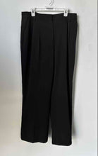 Load image into Gallery viewer, Calvin Klein Womens Black Flat Front Wide-Leg Dress Pants Size 16 With Tag