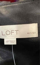 Load image into Gallery viewer, Loft Womens Black V Neck Sleeveless Back Zip Knee Length A Line Dress Size 4P