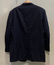 Load image into Gallery viewer, Authentic Burberrys Mens Blue Wool Long Sleeve Two-Button Blazer Size EUR 46R
