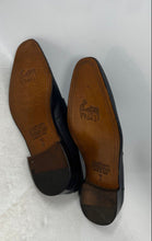 Load image into Gallery viewer, Mercanti Fiorentini Mens Black Almond Toe Slip-On Penny Loafer Dress Shoes Sz 12