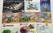 Load image into Gallery viewer, Set Of 17 Pcs Assorted Lego Large Print Mixed Instruction Manuals For Age 3+