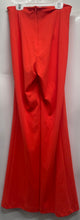 Load image into Gallery viewer, Fashion Nova Womens Orange Flared Leg Back Zip Trouser Pants Size Small