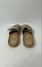 Load image into Gallery viewer, Adidas Mens Reptossage Brown Leather Open Toe Slip-On Slide Sandals Size 9