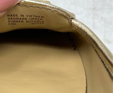 Load image into Gallery viewer, Michael Kors Womens Fulton Gold Metallic Faux Leather Ballet Flats Size 9.5M