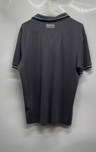 Load image into Gallery viewer, Hugo Boss Mens Gray Short Sleeve Collared Golf Polo Shirt Size Large