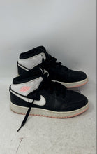 Load image into Gallery viewer, Nike Boys Air Jordan 1 Mid 555112-061 Black White Lace-Up Sneakers Shoes Size 5Y