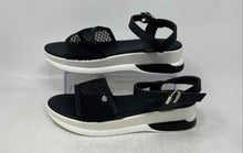 Load image into Gallery viewer, Juicy Couture Womens Black Open Toe Ankle Strap Sandals Size 8.5