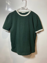 Load image into Gallery viewer, Zara Women's Green Short Sleeve Crew Neck Stretch Pullover T-Shirt Size Medium