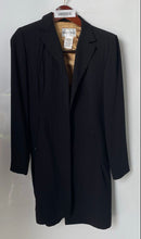 Load image into Gallery viewer, Danny & Nicole Womens Black Long Sleeve Notch Lapel Open Front Blazer Size 6