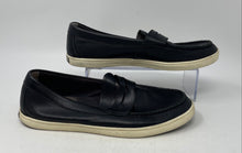 Load image into Gallery viewer, Cole Haan Mens Black Leather Moc Toe Slip-On Penny Loafer Shoes Size 8.5M