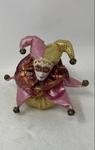 Load image into Gallery viewer, Multicolor Jester Collectible Harlequin Design Clown Christmas Tree Ornament