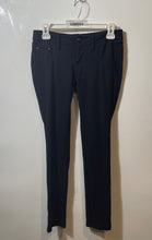 Load image into Gallery viewer, Express Womens Black Denim Dark Wash Regular Fit Skinny-Leg Jeans Size XS