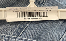 Load image into Gallery viewer, Armani Exchange Womens Blue Stretch Denim Boyfriend Cropped Jeans Size 29