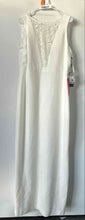 Load image into Gallery viewer, Karl Lagerfeld Paris Womens White Back Zip Maxi Dress Size 14 With Tag