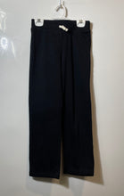 Load image into Gallery viewer, Lands' End Womens Black Flat Front Straight Leg Drawstring Sweatpants Size M