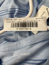 Load image into Gallery viewer, Banana Republic Mens Vintage Blue Striped Cotton Short Sleeve T-Shirt M With Tag