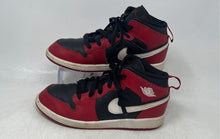 Load image into Gallery viewer, Nike Boys Air Jordan 1 Mid DQ8423-061 Black White Red Sneakers Shoes Size 3Y