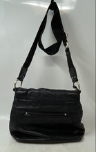 Load image into Gallery viewer, Michael Kors Womens Black Leather Charm Inner Pocket Crossbody Handbag