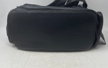 Load image into Gallery viewer, Steve Madden Womens Black Embossed Logo Drawstring Adjustable Strap Backpack