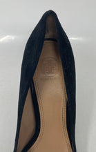 Load image into Gallery viewer, Authentic Tory Burch Womens Astoria Black Suede Wedge Pump Heels Size 9 M
