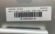 Load image into Gallery viewer, Apple Model A1081 LCD Cinema Display Silver Computer Monitor Not Tested