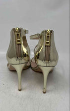 Load image into Gallery viewer, Charles By Charles David Womens Gold-Tone Stiletto Heel Strappy Sandals Sz 8.5M