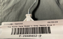 Load image into Gallery viewer, The North Face Womens Gray Pockets Flat Front Straight Leg Cargo Pants Size 00