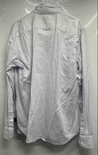 Load image into Gallery viewer, Banana Republic Mens White Blue Geometric Print Untucked Button-Up Shirt Size L
