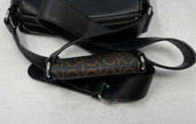 Load image into Gallery viewer, Calvin Klein Womens Bella Flap Black Faux Leather Top Zipper Crossbody Bag