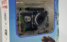 Load image into Gallery viewer, Full HD 1080p Waterproof 30M Sports Action Camera With Accessories Untested