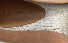 Load image into Gallery viewer, Talbots Womens Brown Leather Closed-Toe Slip-On Espadrille Shoes Size 9