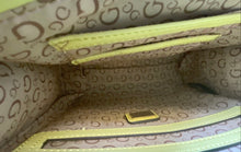 Load image into Gallery viewer, Guess Womens Yellow Sarita Girlfriend Leather Adjustable Strap Crossbody Bag