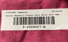 Load image into Gallery viewer, Banana Republic Mens Soft Red Short Sleeve Collared Classic Polo Shirt Size L