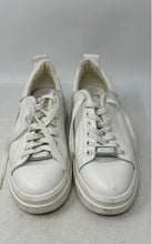 Load image into Gallery viewer, Zara Womens White Leather Lace-Up Low Top Round Toe Sneaker Shoes Size EUR 36