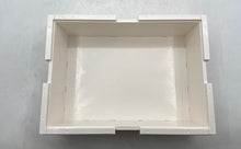 Load image into Gallery viewer, Lego Brick Organizer Container White Plastic Detachable Lid Storage Box
