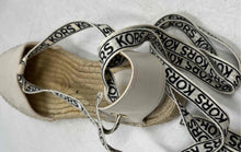 Load image into Gallery viewer, Michael Kors Womens Yara Beige Ankle-Tie Espadrille Flats Size 8M
