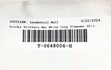 Load image into Gallery viewer, Brooks Brothers Mens White Cotton Non-Iron Long Sleeve Dress Shirt Size 18